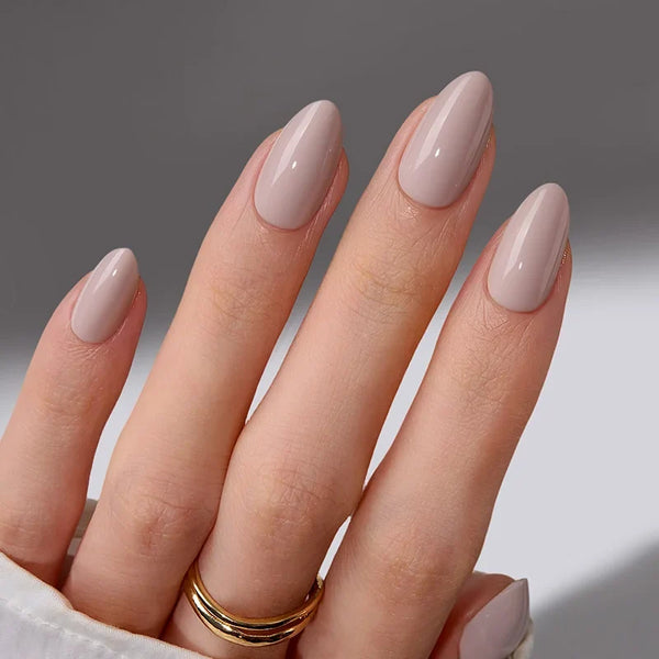 Taro Poise Almond Nails, Soft Gel Press-On