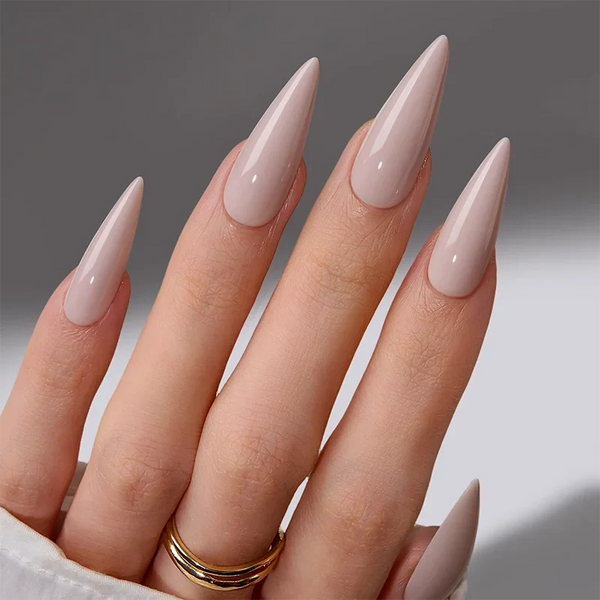 Taro Dream Stiletto Nails, Soft Gel Press-On