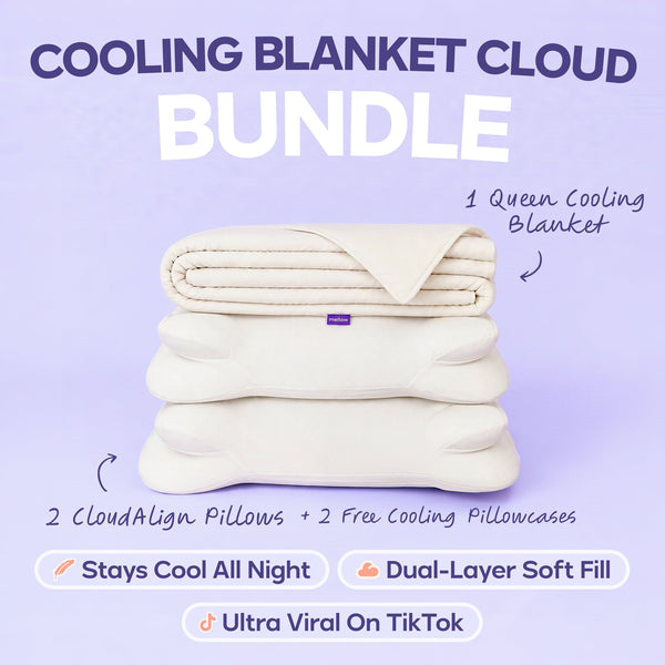 CloudCool Cooling Comforter + 2 CloudAlign Pillows