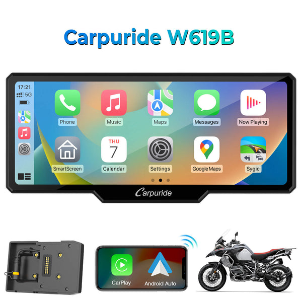 Carpuride W619B Wireless Portable Motorcycle Stereo