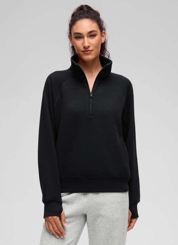 HugSpacer Half Zip Funnel Neck Sweatshirt