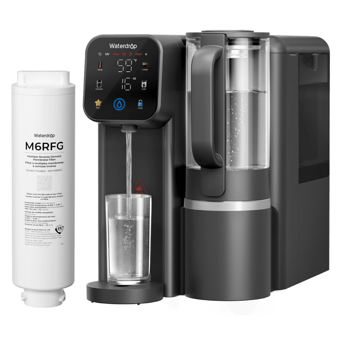 Waterdrop M6HG with Replacement Filter Bundle