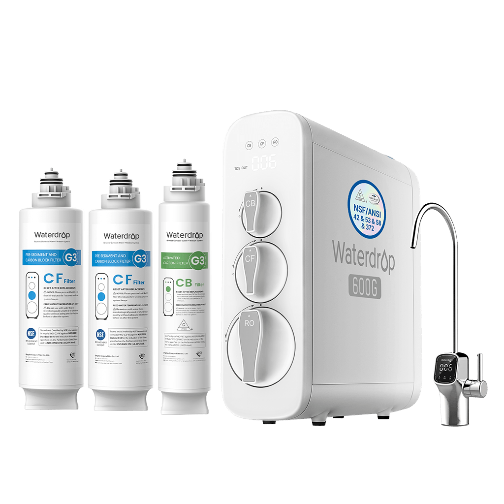 Waterdrop G3P600 Tankless RO System Combo Set