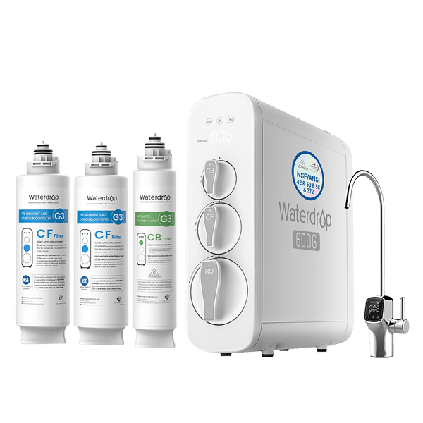 Waterdrop G3P600 Tankless RO System Combo Set