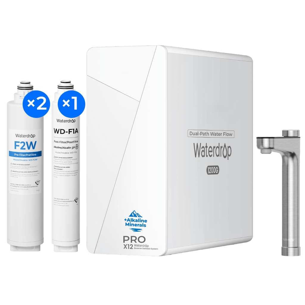 Waterdrop X12-PRO with Replacement Filter Bundle